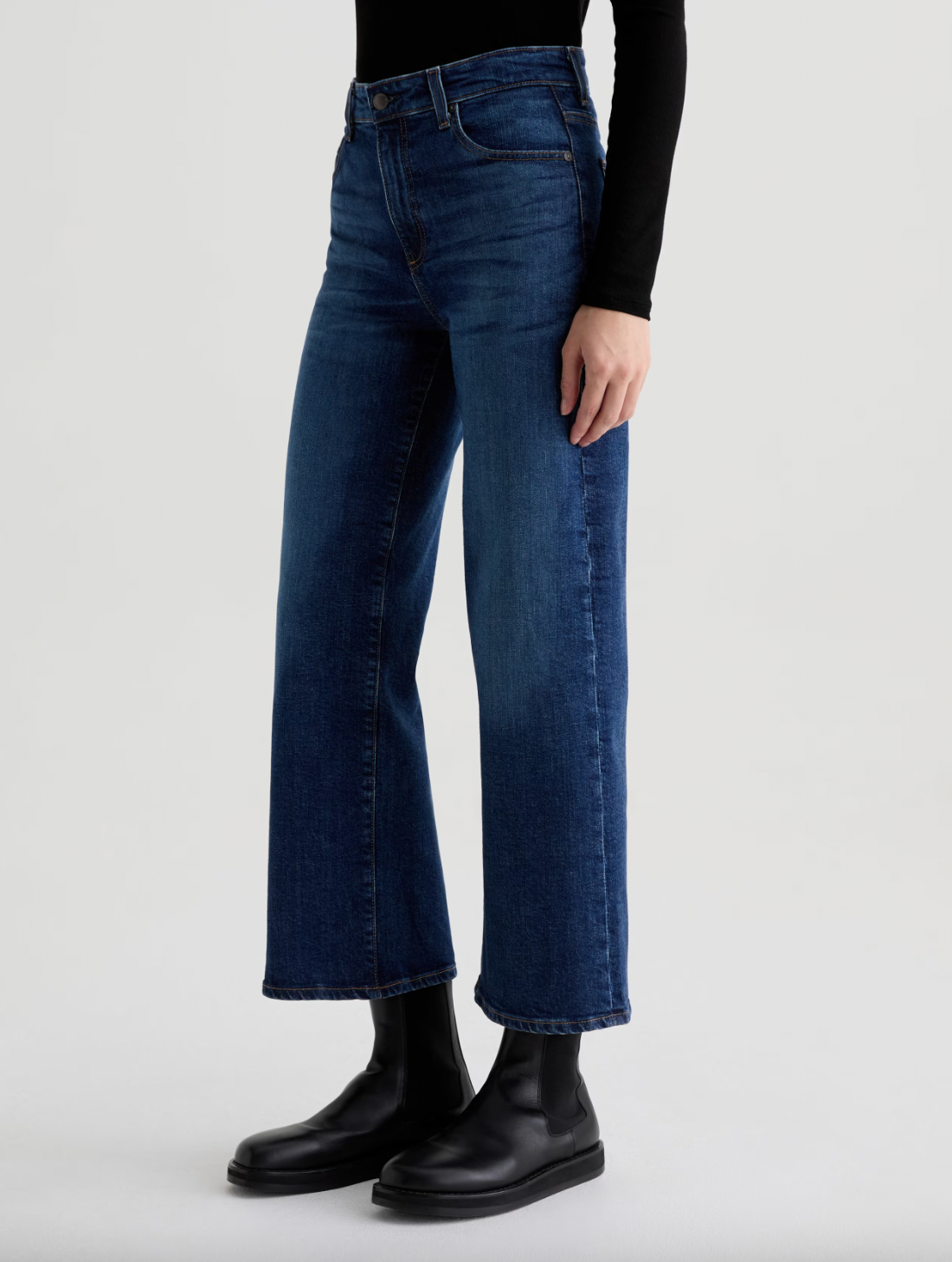 Saige Wide Leg Mid Rise - Veiled by Adriano Goldschmied AG — view 4