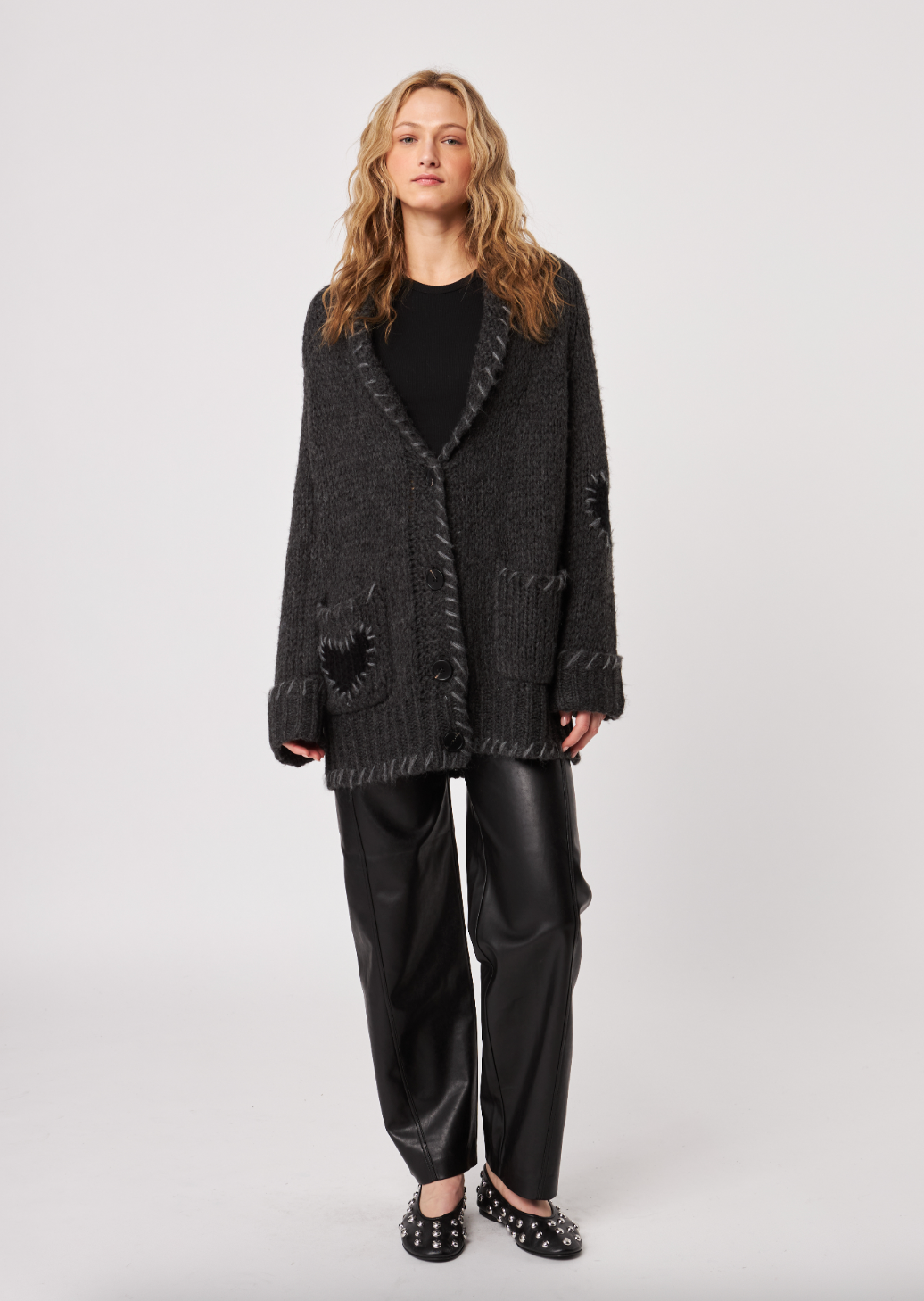Tripp Midi Cardigan - Stormy Amore by John & Jenn — alternate view