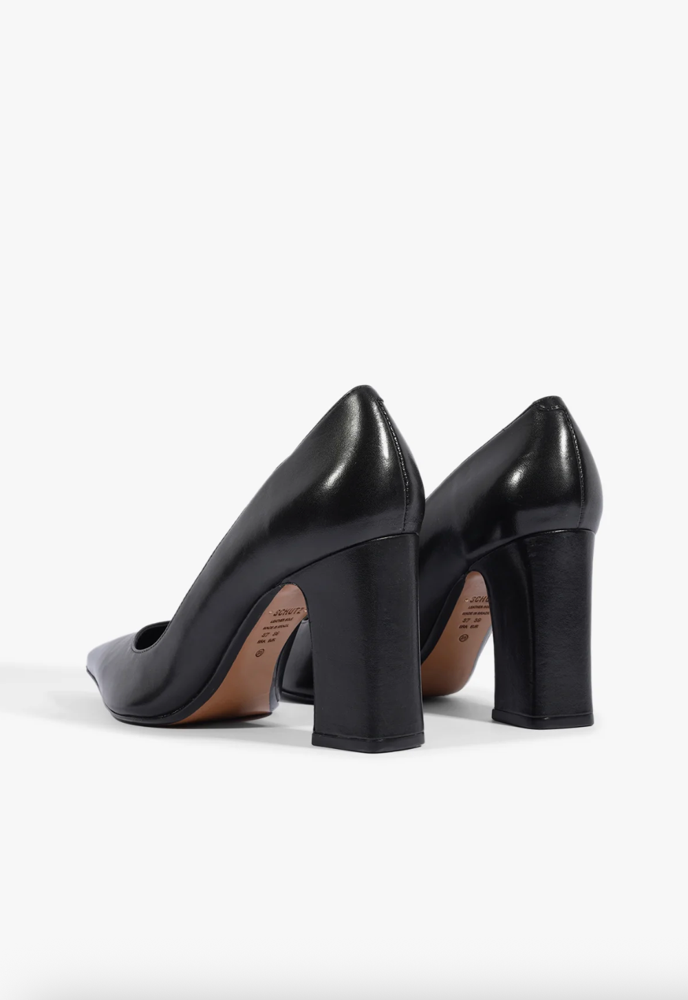 Eleanor Pump - Black Leather by Schutz — view 3