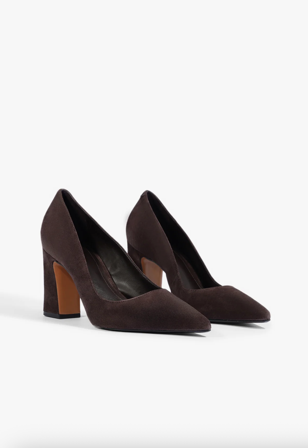 Eleanor Pump - Coffee Bean Suede by Schutz — alternate view