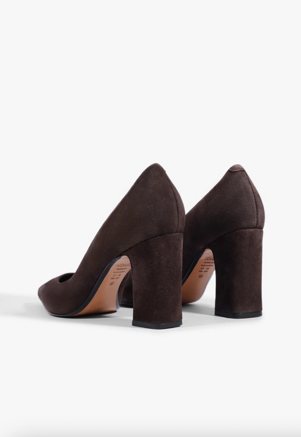 Eleanor Pump - Coffee Bean Suede by Schutz — view 3