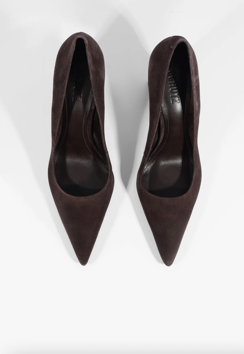Eleanor Pump - Coffee Bean Suede by Schutz — view 4