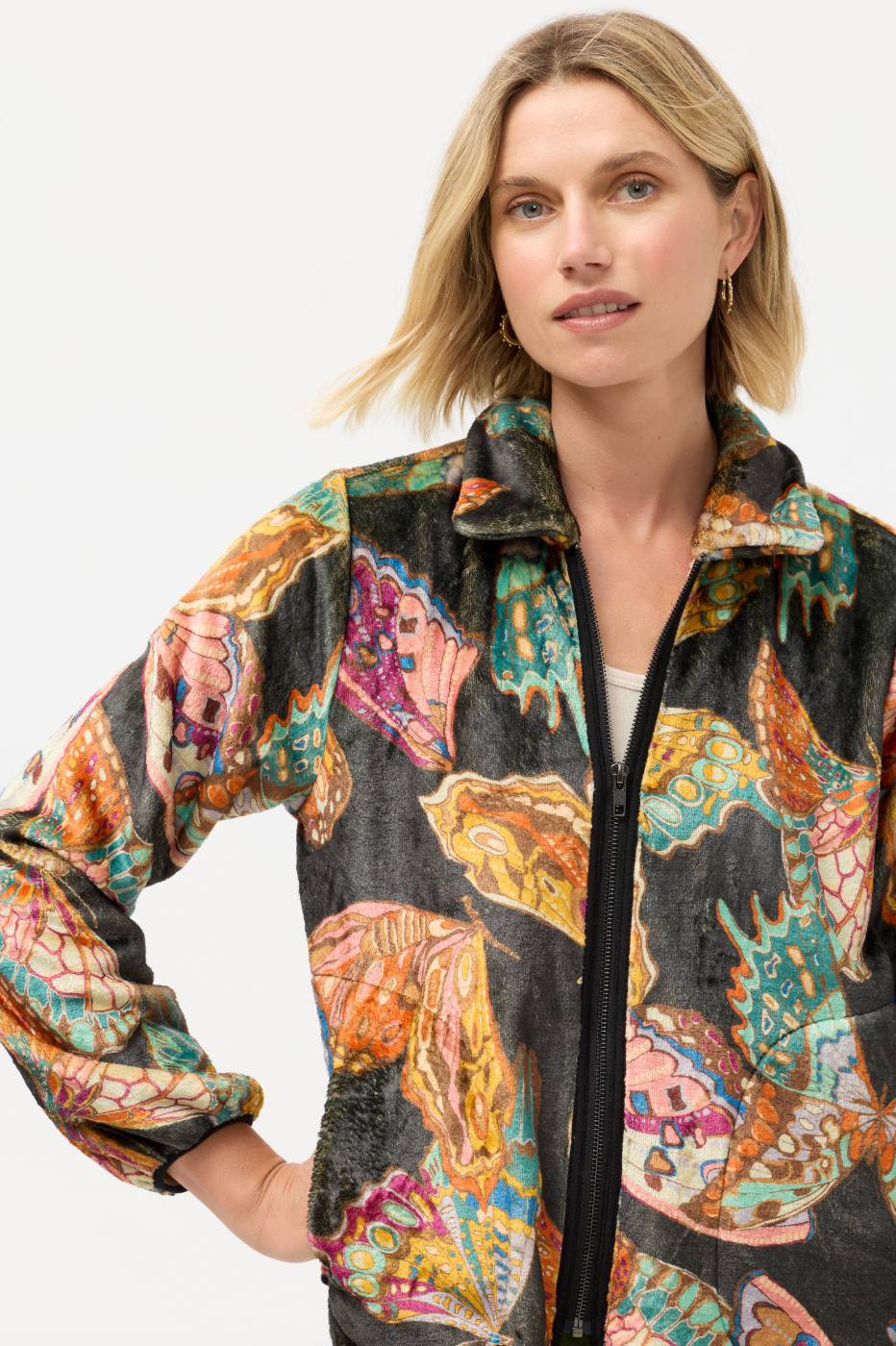 Esther Sherpa Jacket - Ofelia Scarf by Johnny Was | 25 South Boutiques
