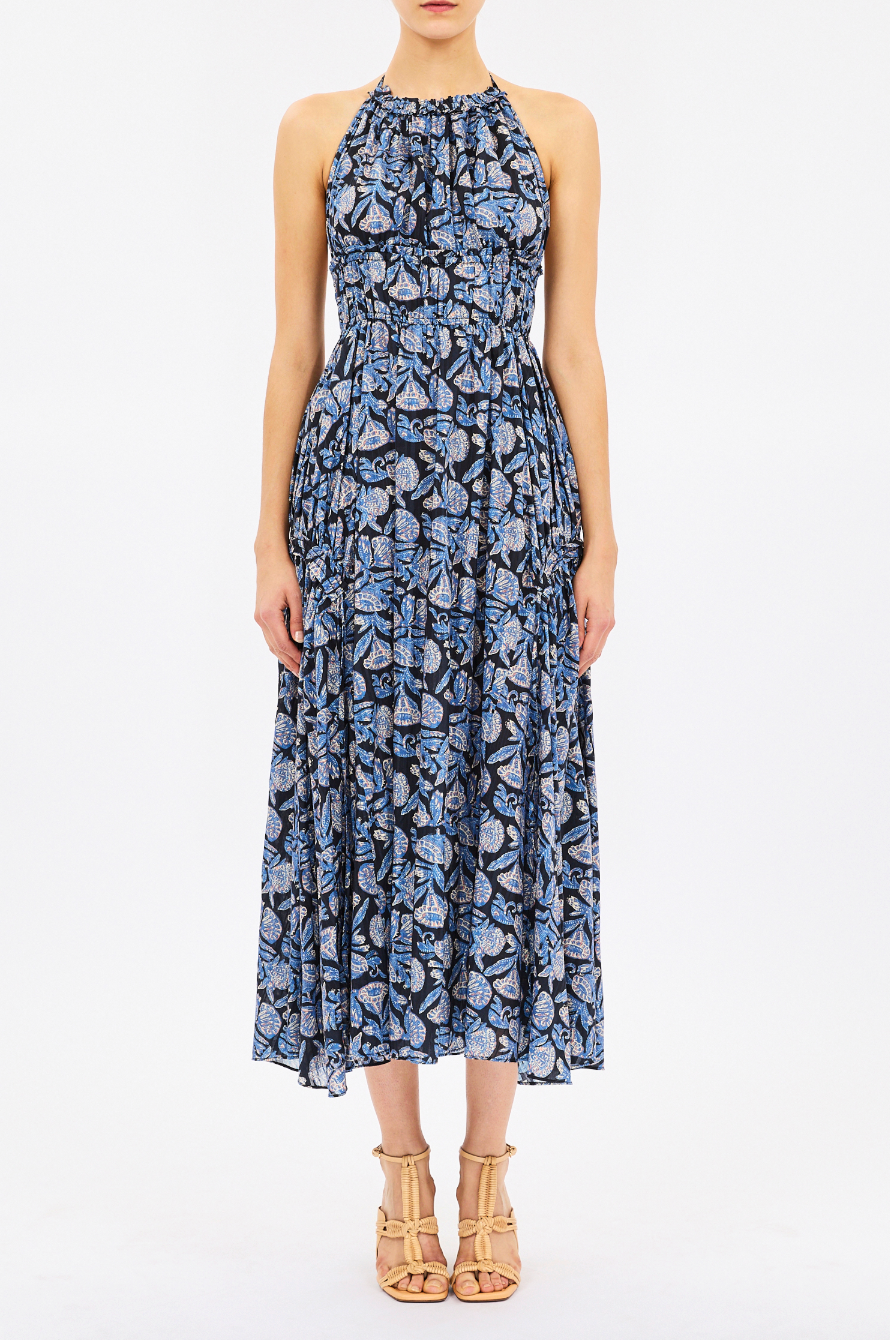 Anelise Halter Midi Dress - Zinnia by Ulla Johnson | 25 South Boutiques