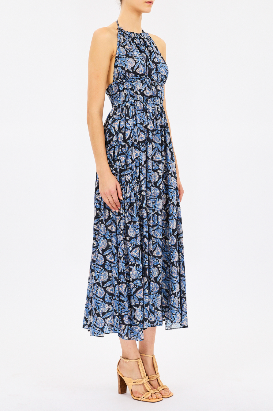 Anelise Halter Midi Dress - Zinnia by Ulla Johnson — alternate view