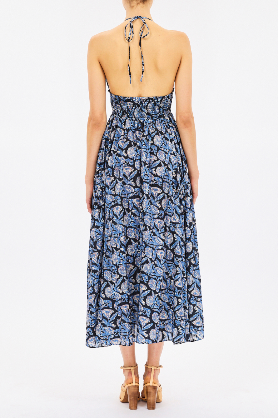 Anelise Halter Midi Dress - Zinnia by Ulla Johnson — view 3