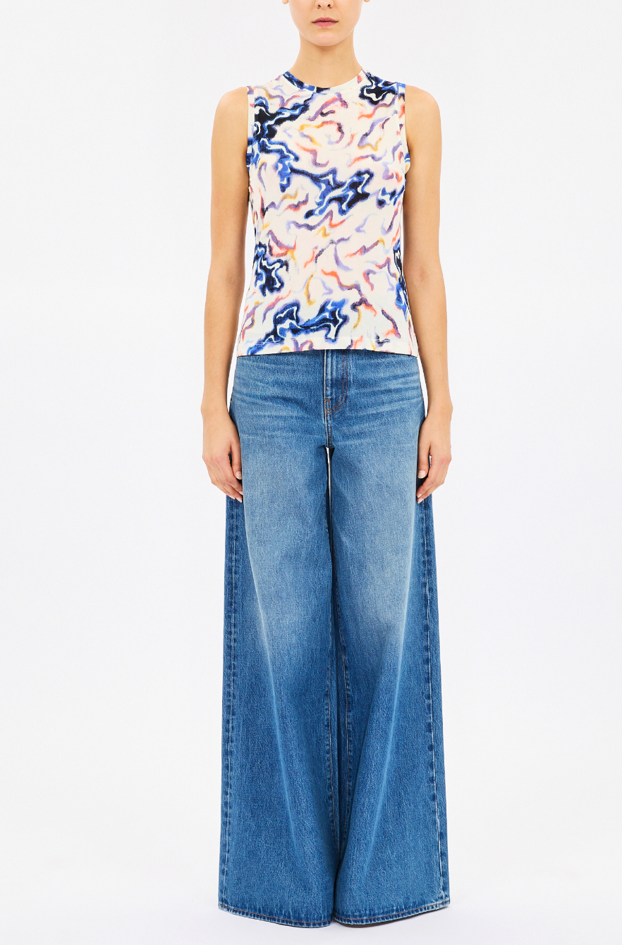 Ines Jersey Top - Gardenia by Ulla Johnson — view 4