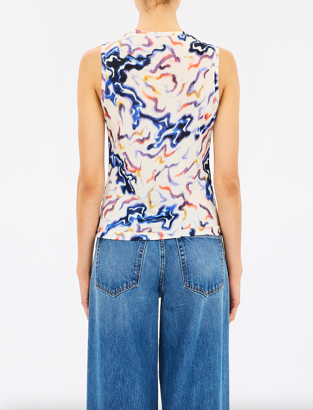Ines Jersey Top - Gardenia by Ulla Johnson — view 3