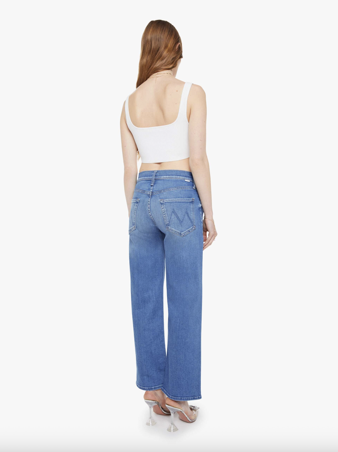 The Mid Rise Rambler Zip Ankle - Piece by Piece by MOTHER — view 3