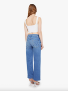 The Mid Rise Rambler Zip Ankle - Piece by Piece by MOTHER — view 3
