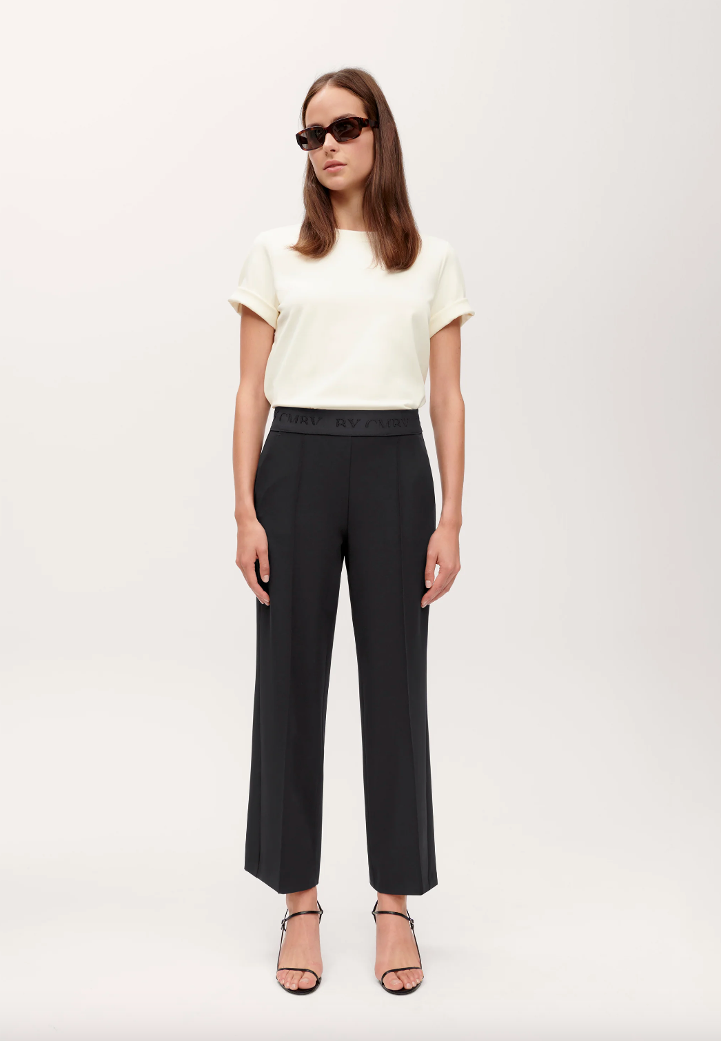 Cameron Wide Leg Pant - Black by Cambio — alternate view