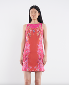 Alba Silk Dress - Piazza Print by Saloni — alternate view