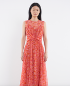 Blythe Chiffon Dress - Traceri Rouge by Saloni — alternate view
