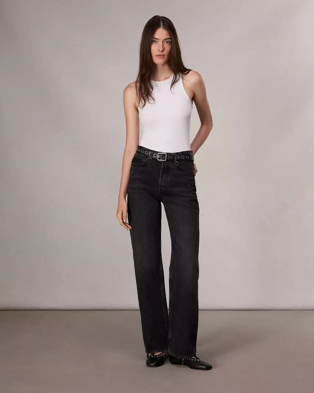 Shea Relaxed Straight Jean - Black Stone by Rag & Bone | 25 South Boutiques