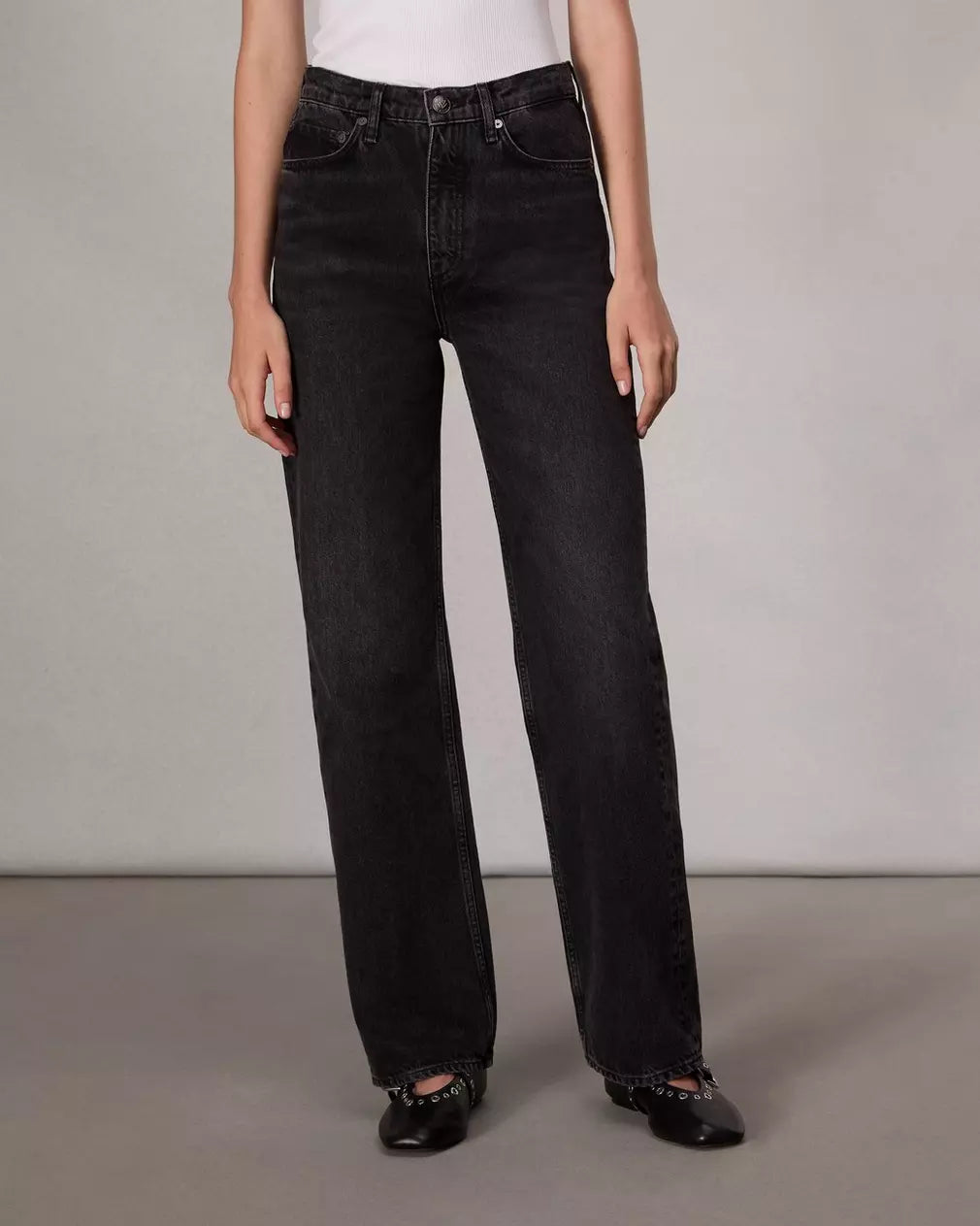 Shea Relaxed Straight Jean - Black Stone by Rag & Bone — alternate view