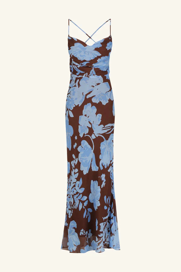 Olsen Lace Back Bias Midi Dress - Arcadian Floral by Shona Joy — view 5
