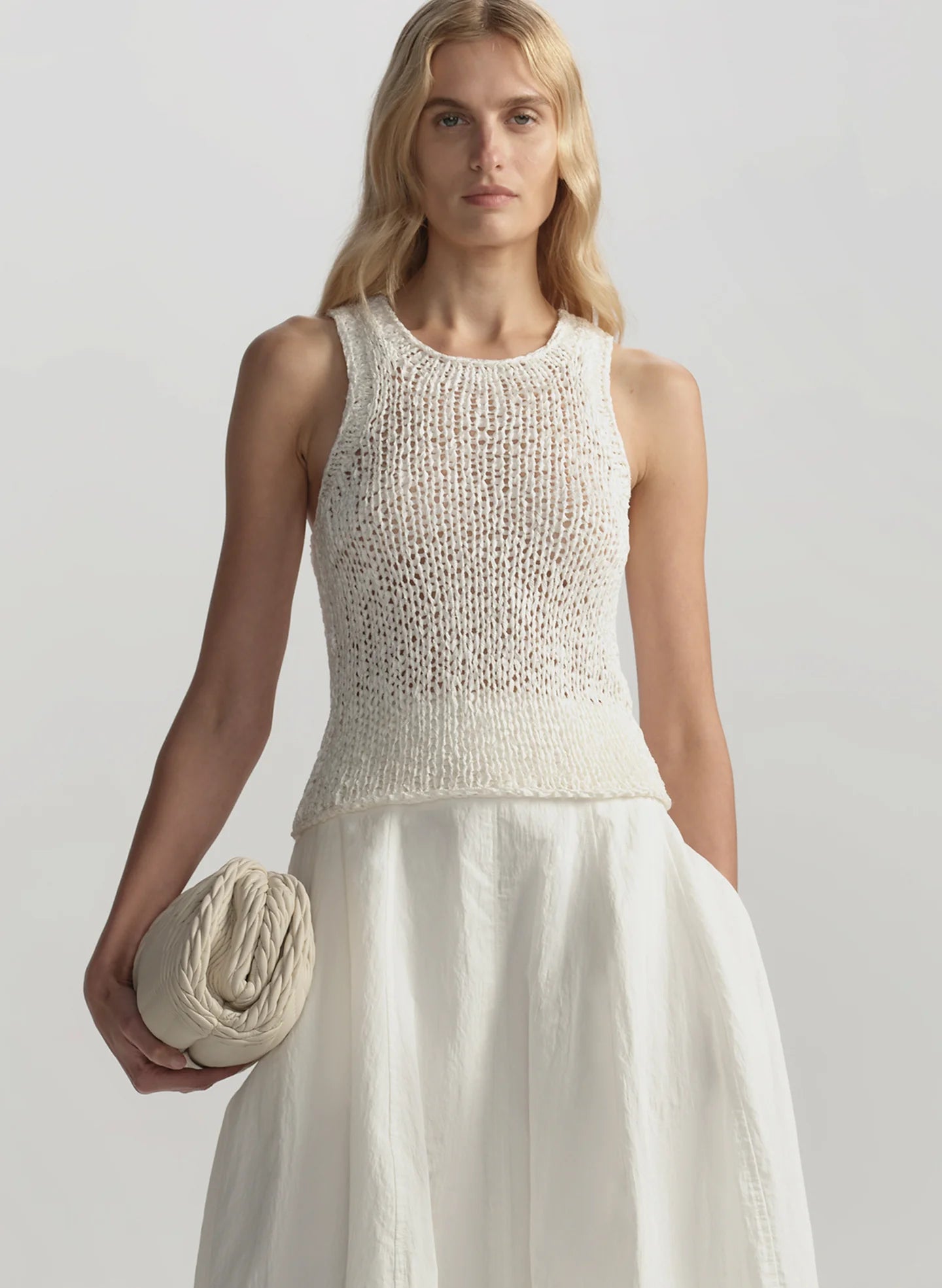 Nelly Open Knit Tank - Off White by A.L.C | 25 South Boutiques