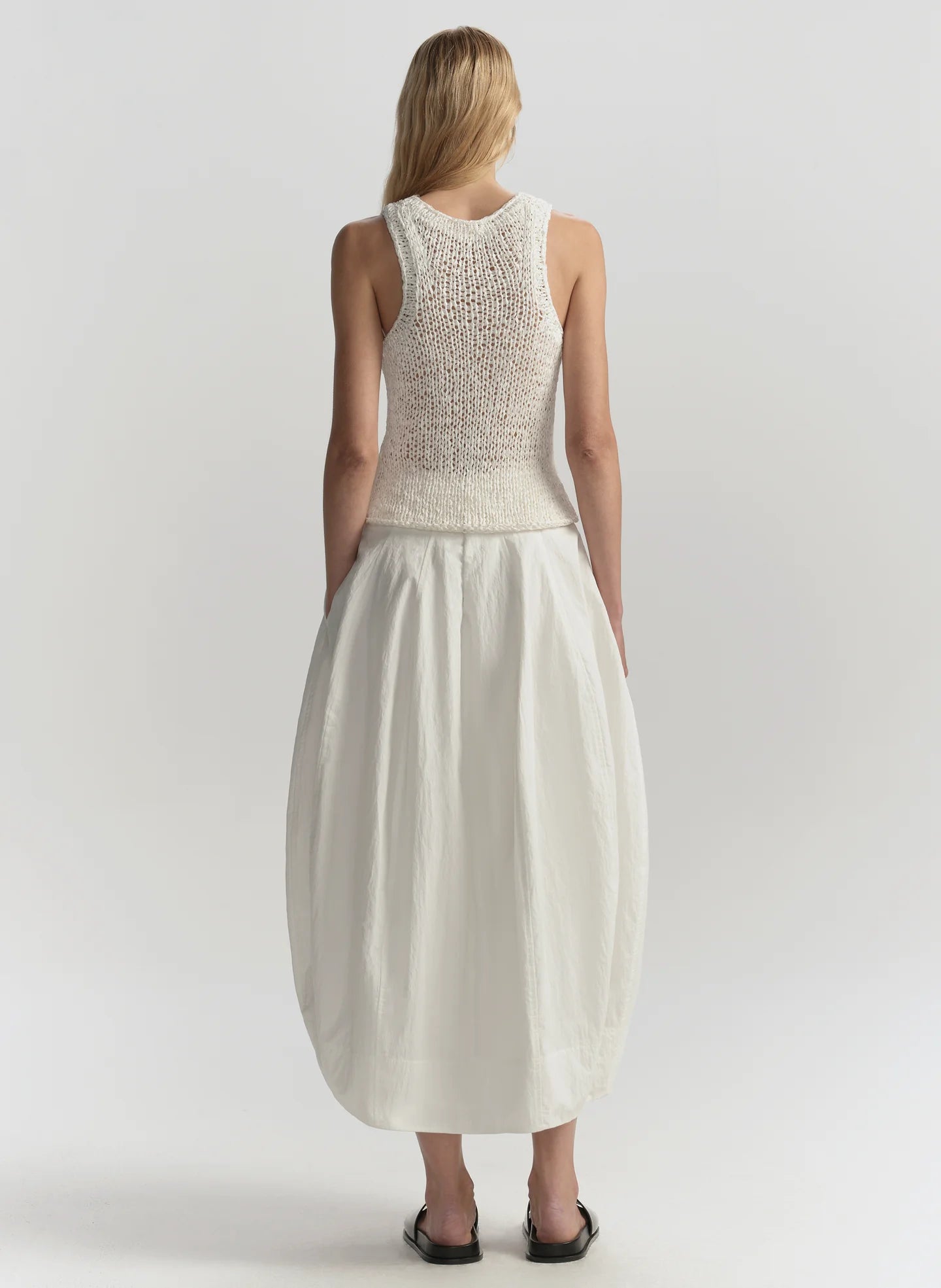 Nelly Open Knit Tank - Off White by A.L.C — view 4