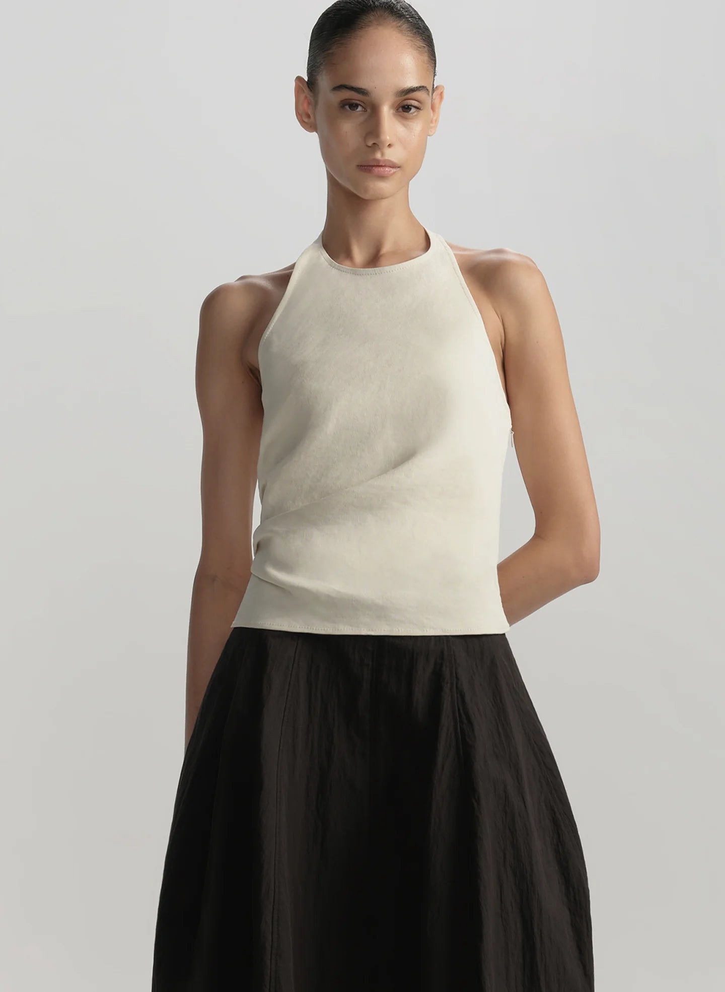 Sylvie Linen Halter Top - Buttercream by A.L.C | 25 South Boutiques
