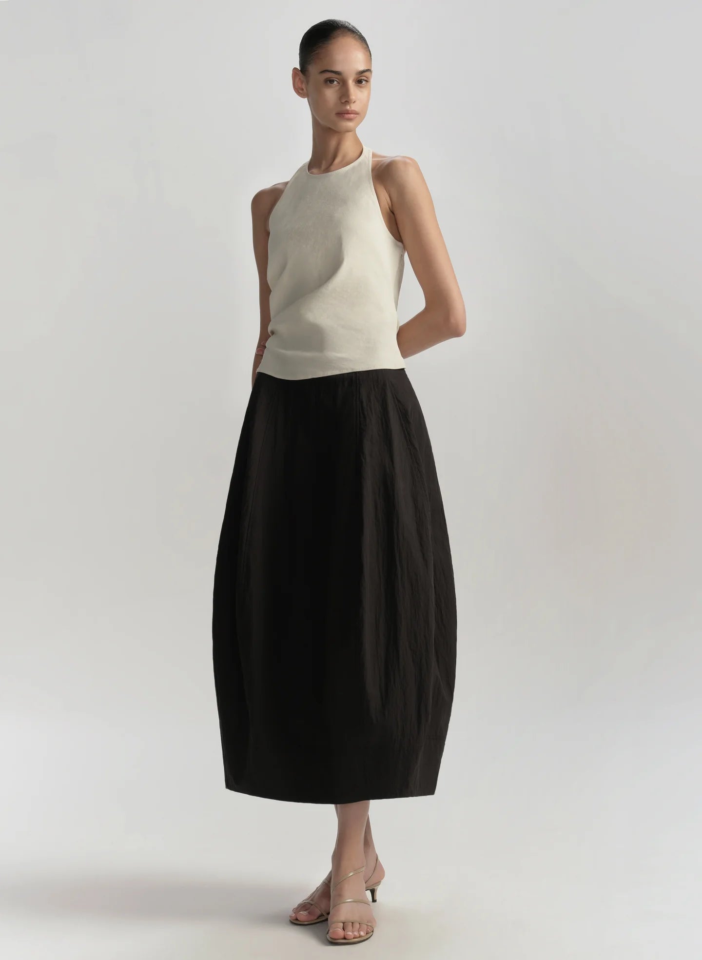 Sylvie Linen Halter Top - Buttercream by A.L.C — view 3