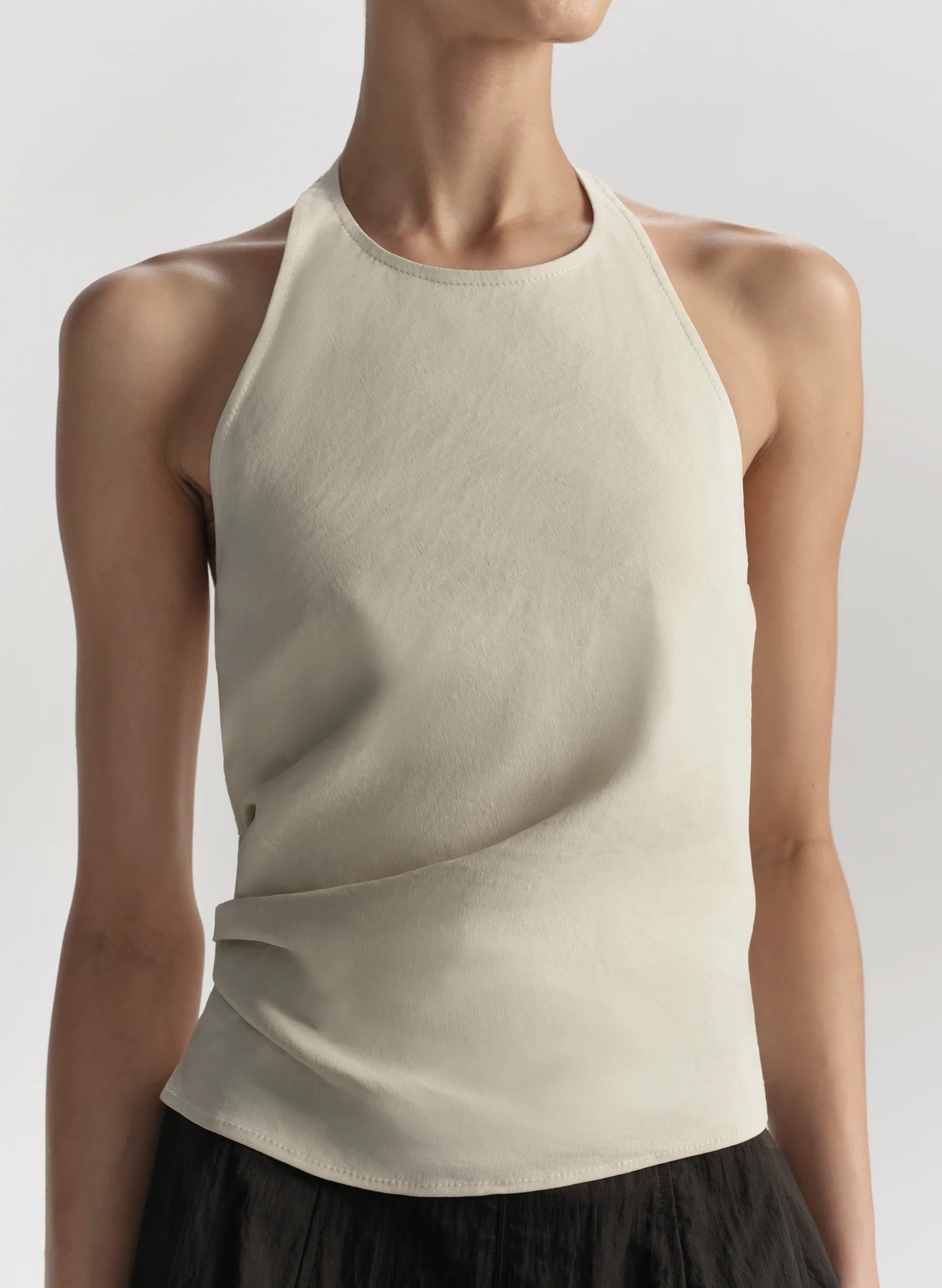 Sylvie Linen Halter Top - Buttercream by A.L.C — alternate view