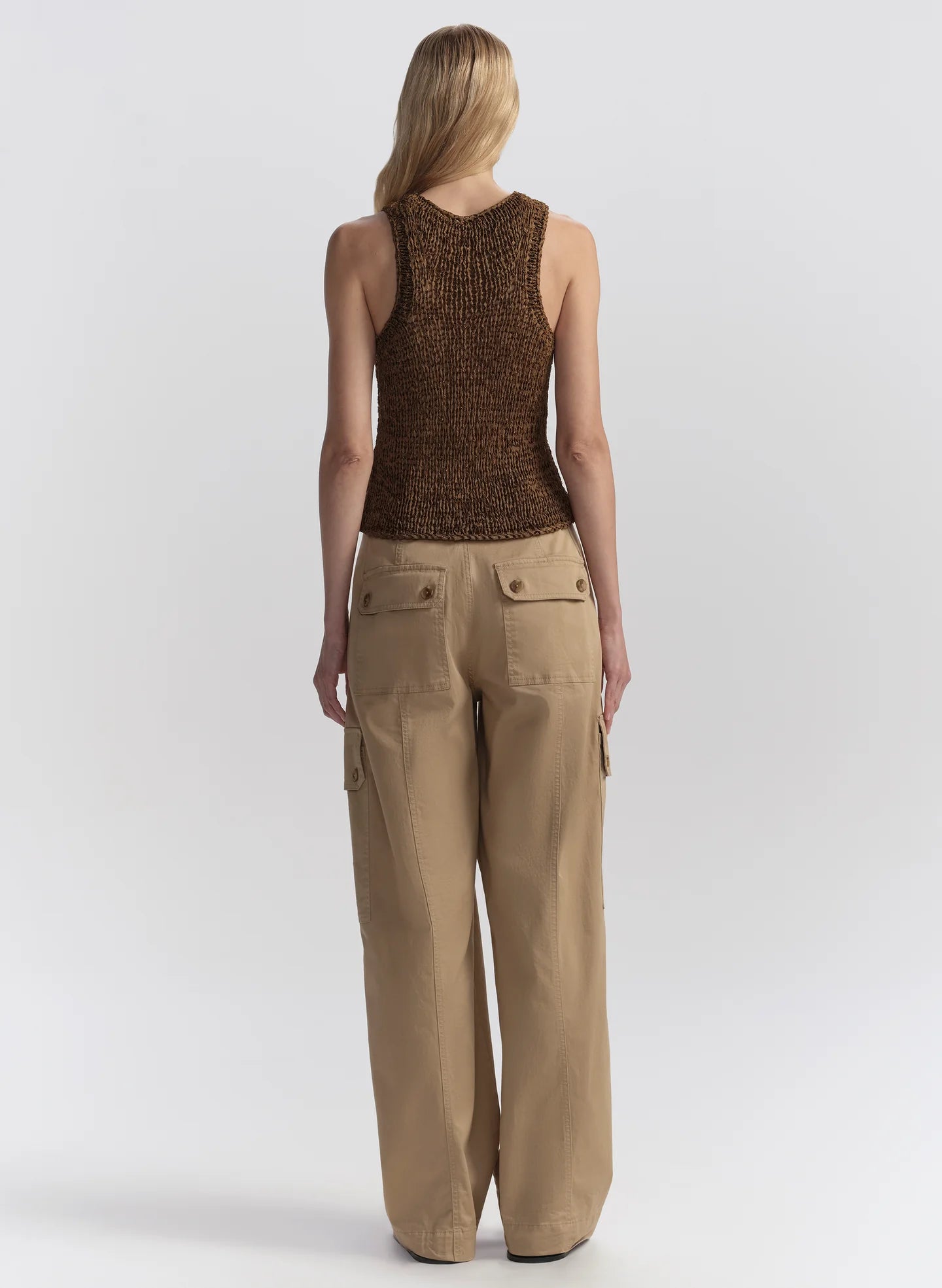 Nelly Open Knit Tank - Canyon Dust by A.L.C — view 4