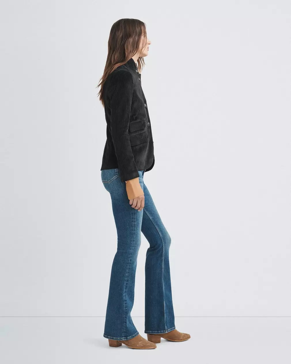 Slade Corduroy Blazer - Black by Rag & Bone — view 4
