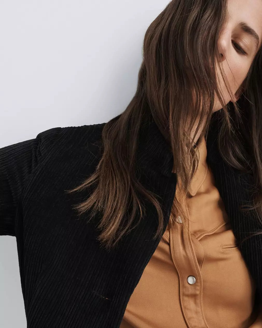 Slade Corduroy Blazer - Black by Rag & Bone — alternate view