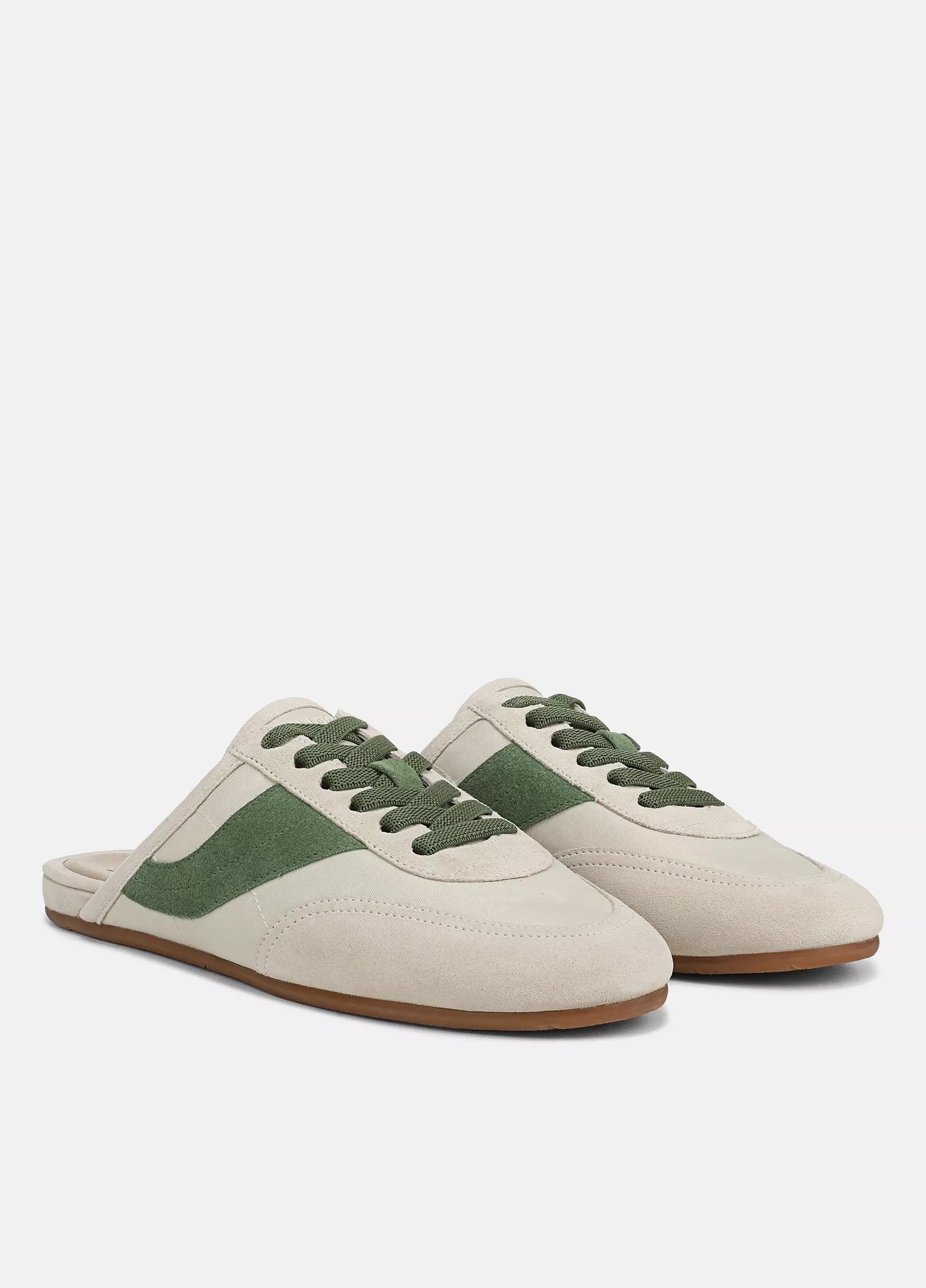 Solstice Suede Sneaker Mule - Moonlight Garden Green by Vince — alternate view