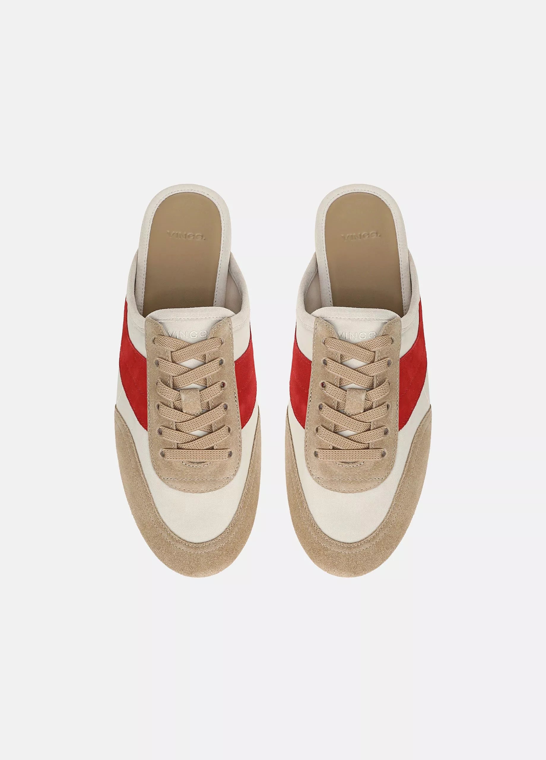 Solstice Suede Sneaker Mule - Moonlight Rouge Red by Vince — view 3