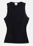 Rian Rib Knit Tank - Black by Cami NYC — view 5