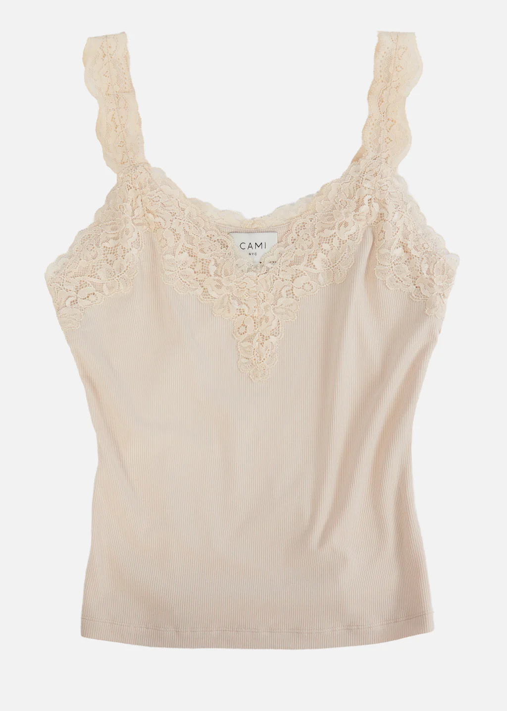 Lani Rib Knit Tank - Bone by Cami NYC — view 5