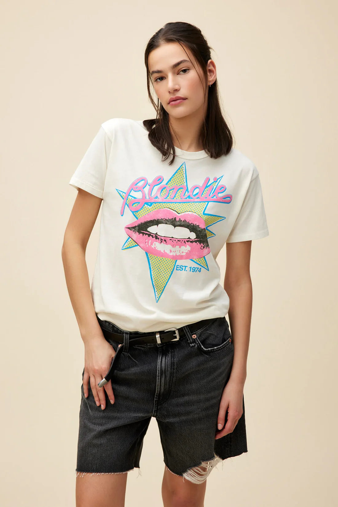 Rolling Stones Steel Wheels Ringer Tee - Stone Vintage by DayDreamer — view 3