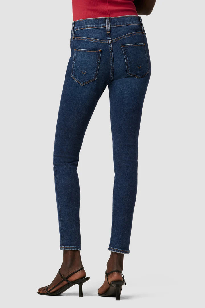 Nico Mid-Rise Rise Super Skinny Ankle Jean - Marigold by Hudson — view 4