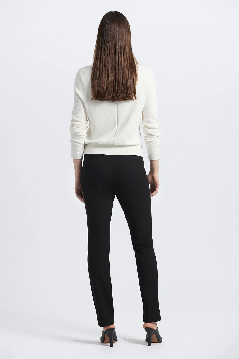 Crosby Slim Trouser - Black by Derek Lam — view 4