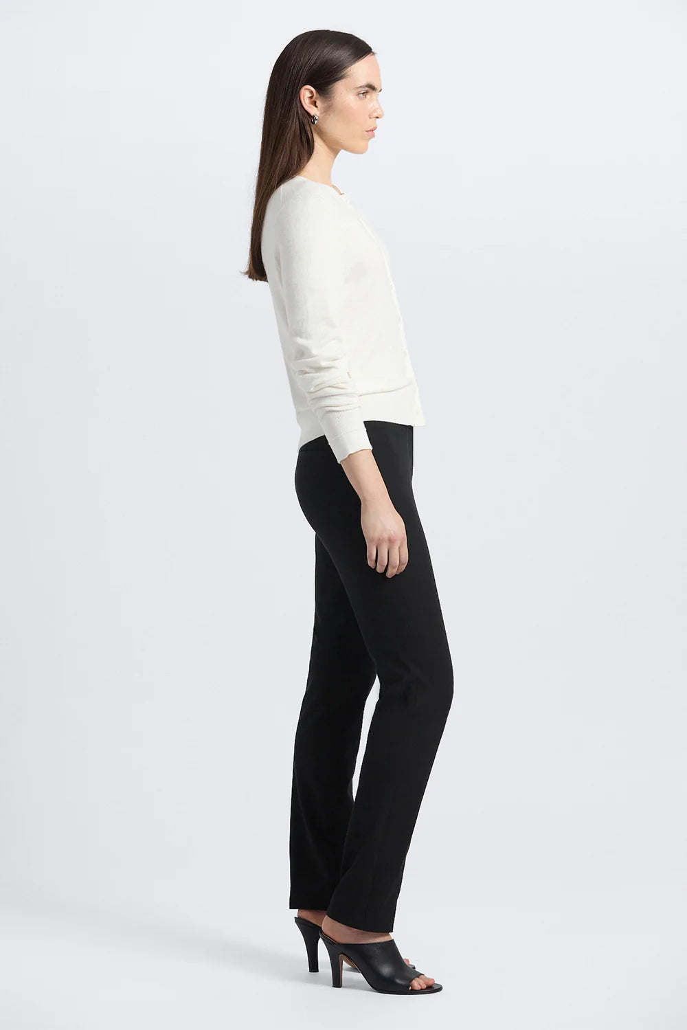 Crosby Slim Trouser - Black by Derek Lam — alternate view