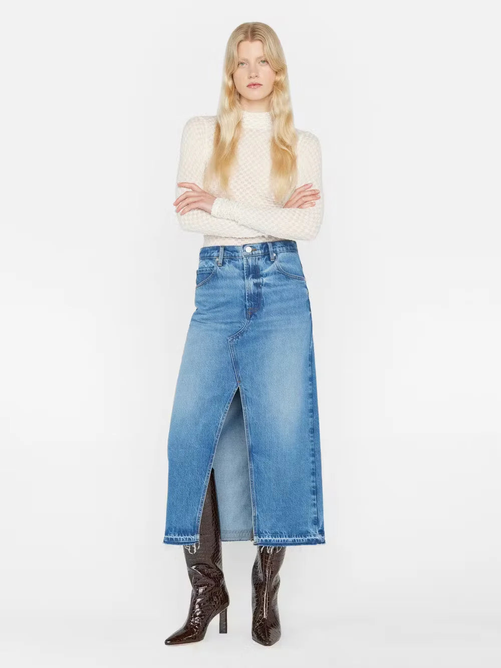 The Midaxi Skirt - Del Amo by Frame | 25 South Boutiques