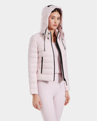Melissa Removeable Hood Matte Lightweight Down Jacket - Pink by Rudsak — alternate view