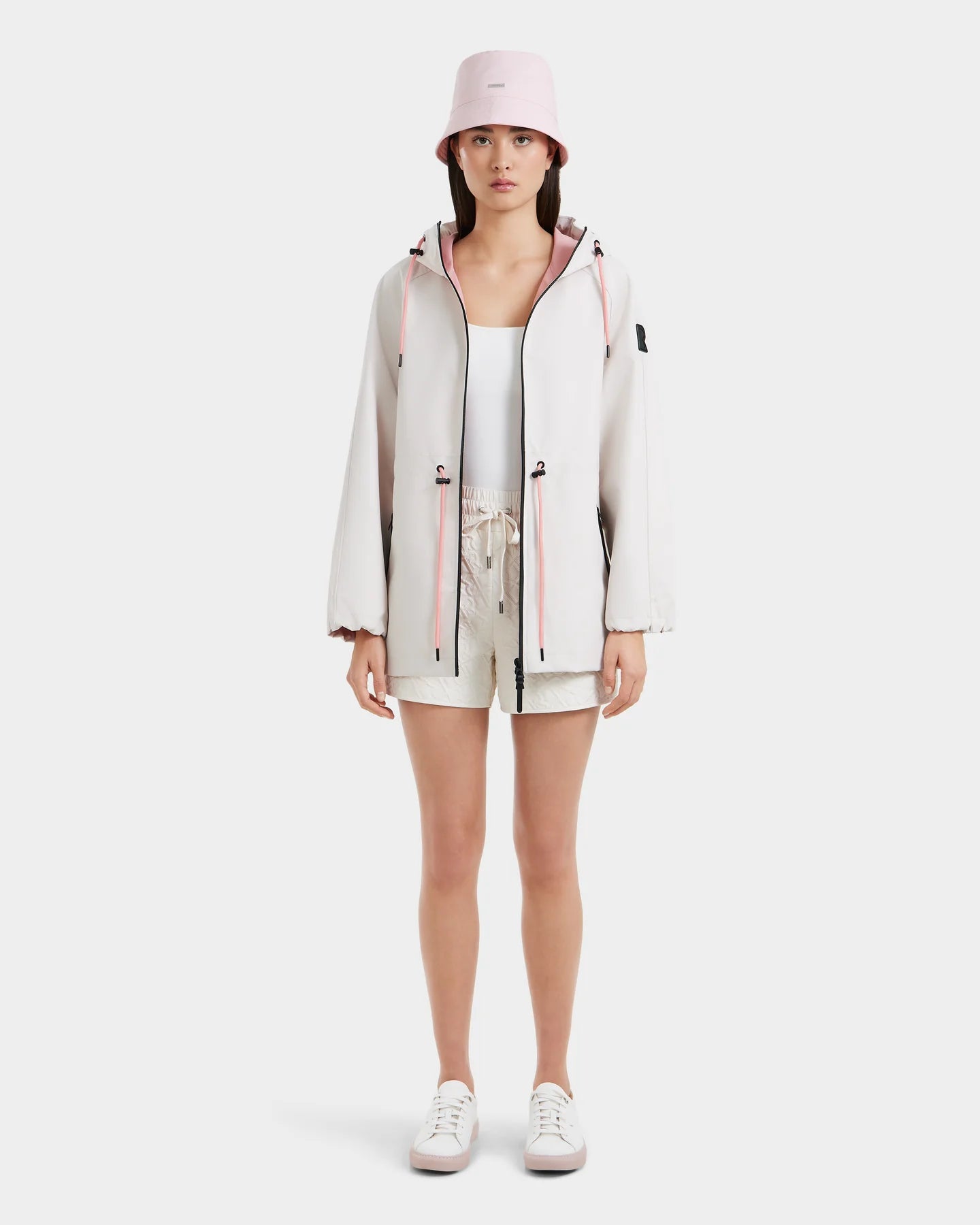 Sophie Hooded Rain Trench - Vanilla by Rudsak — view 6