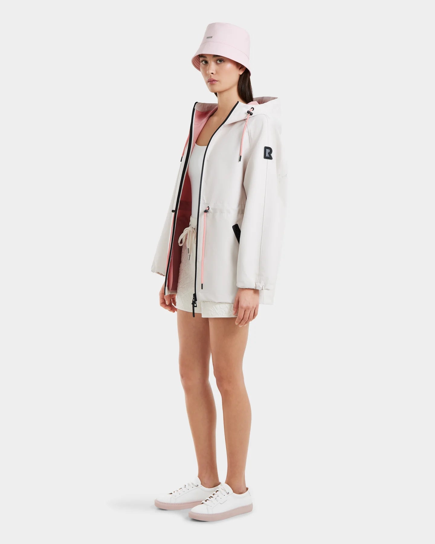 Sophie Hooded Rain Trench - Vanilla by Rudsak — view 5
