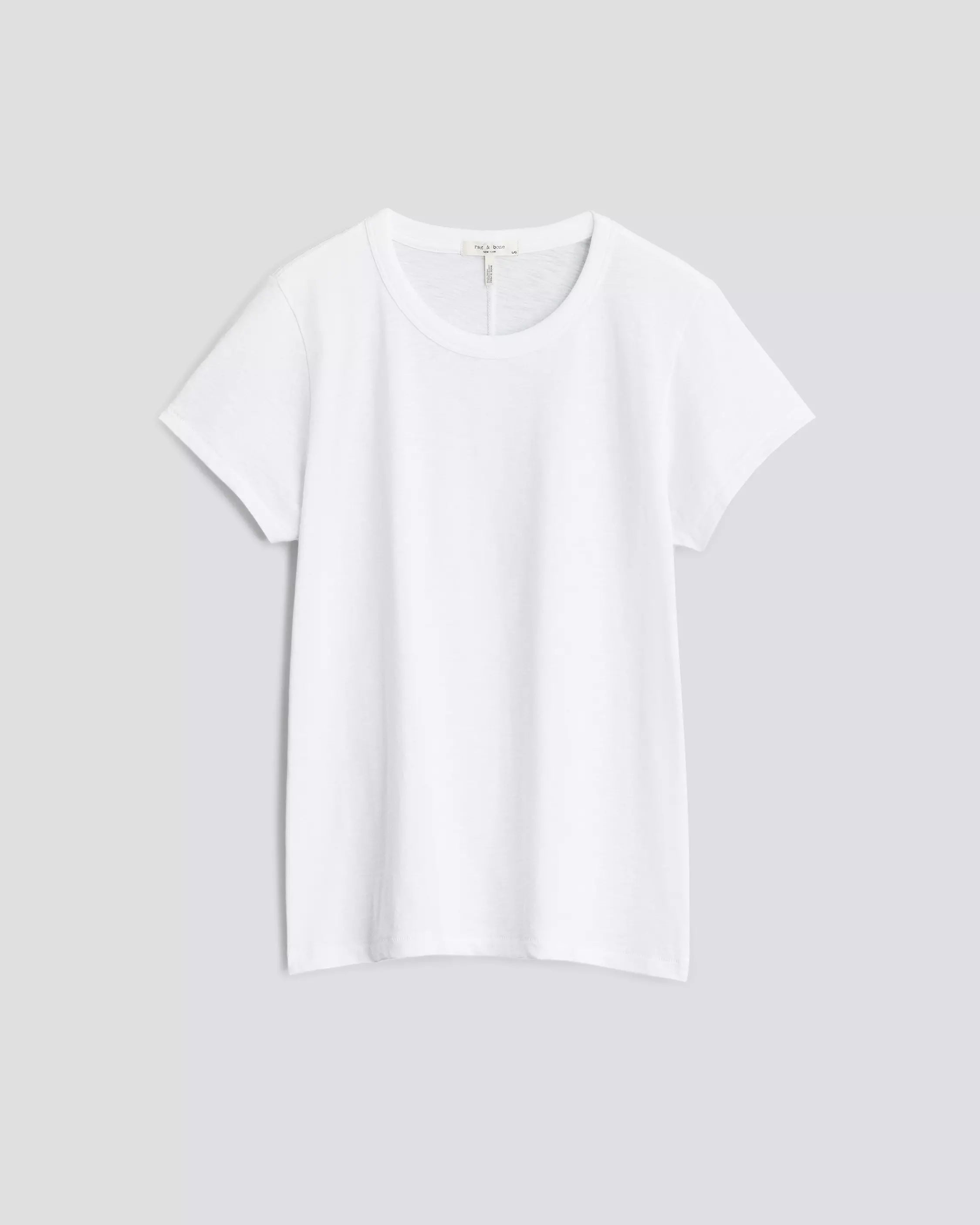The Slub Short Sleeve Tee - White by Rag & Bone — view 8