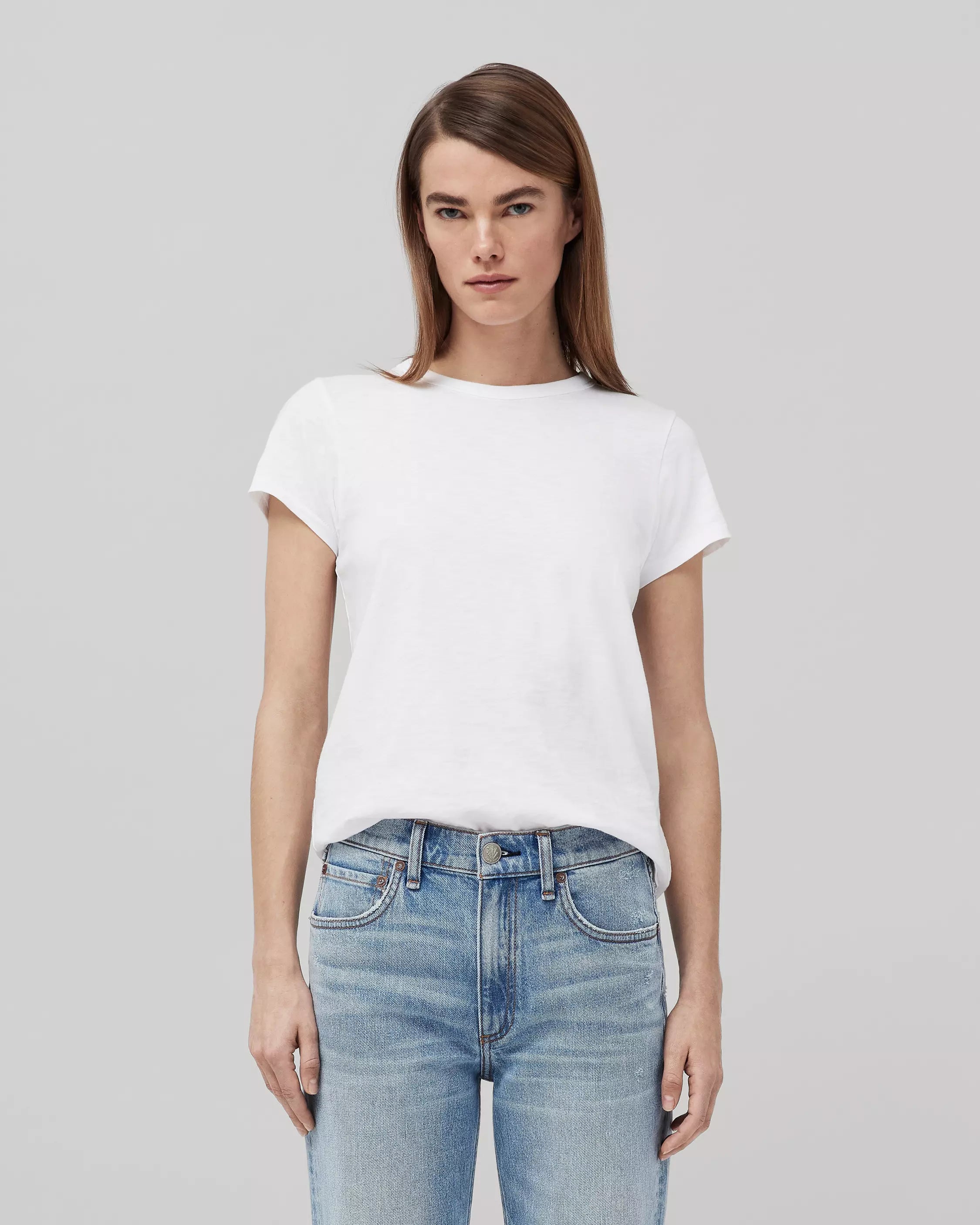 The Slub Short Sleeve Tee - White by Rag & Bone | 25 South Boutiques