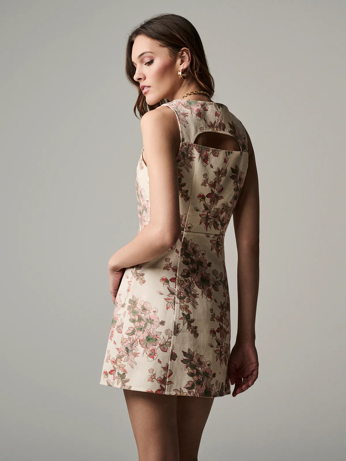 Georgia Dress - Eggshell Flower by Hevron — alternate view