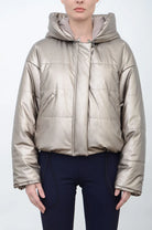 Aurora Hooded Puffer Coat - Gold by Elaine Kim — alternate view