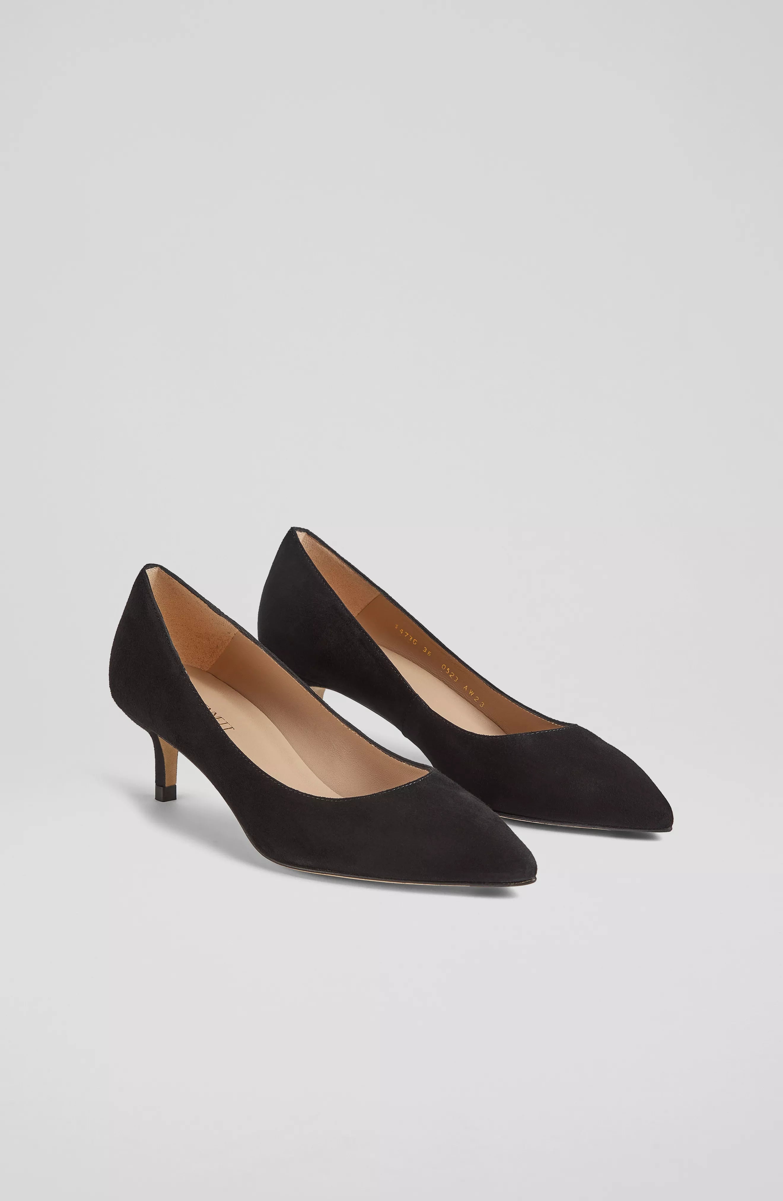Audrey Kitten Heel - Black Suede by LK Bennett — alternate view