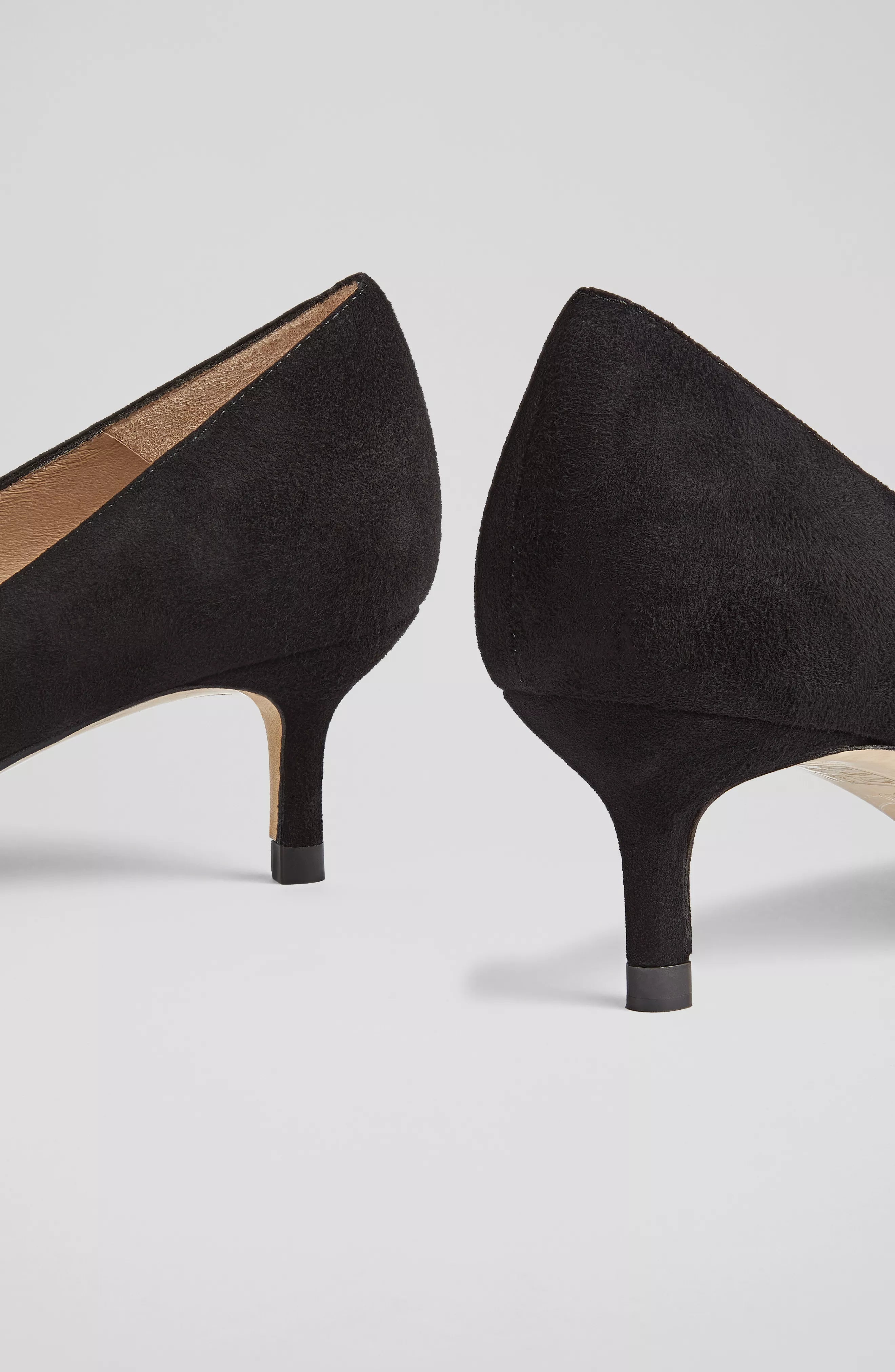 Audrey Kitten Heel - Black Suede by LK Bennett — view 3