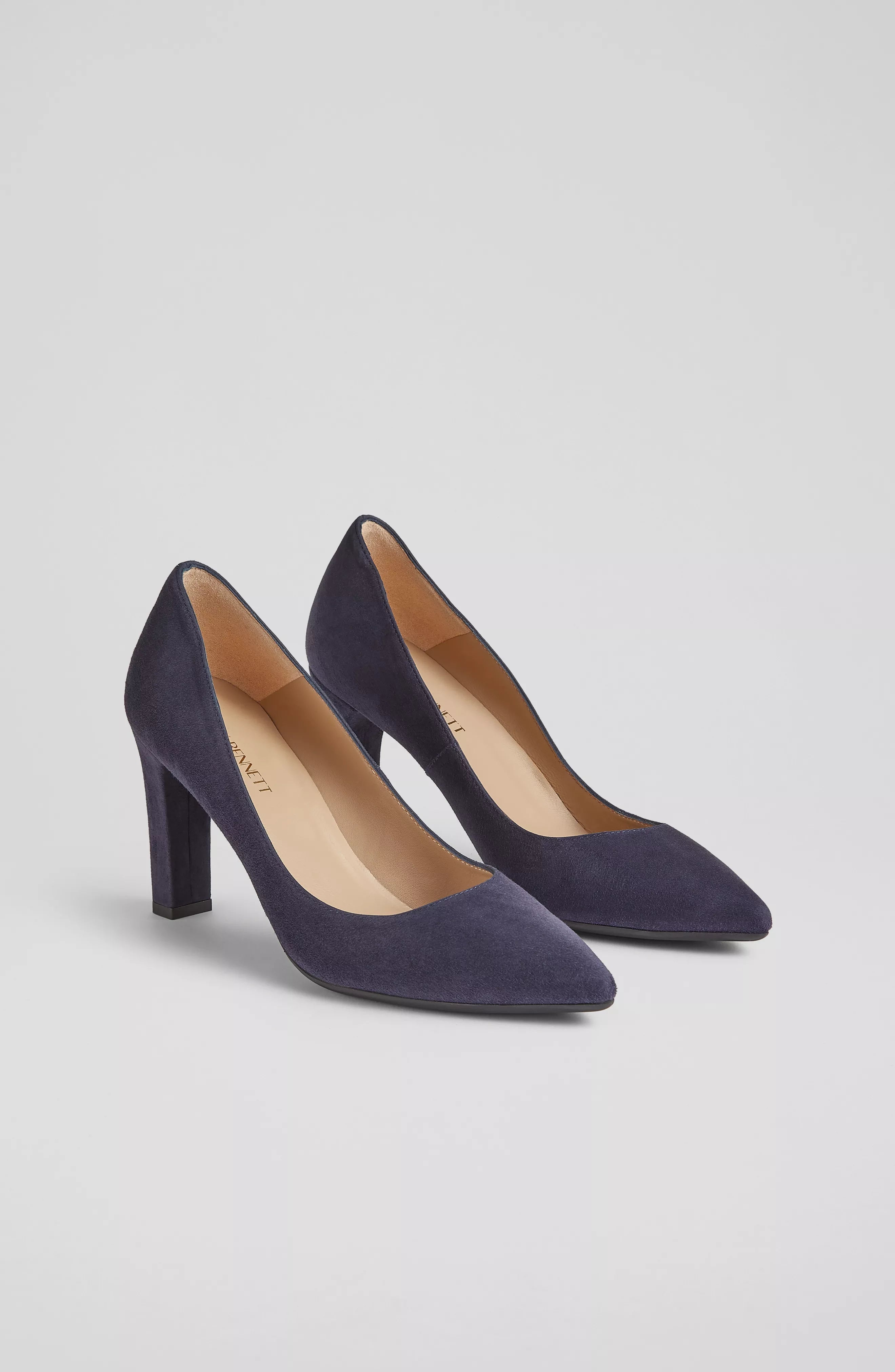 Tess Heels - Navy Suede by LK Bennett — alternate view