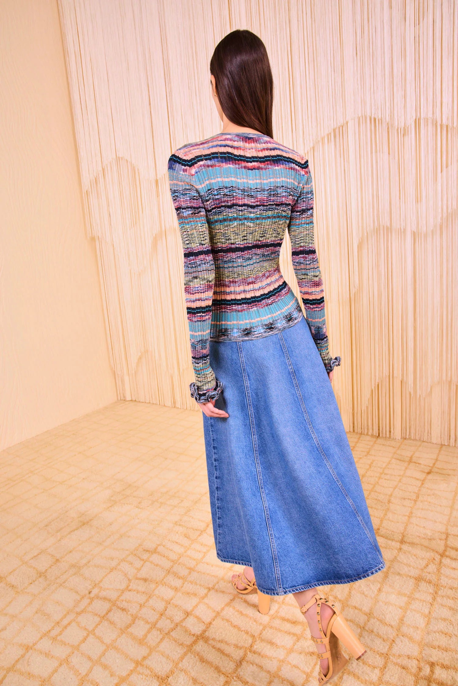 Lex Knit Cardigan - Azurite by Ulla Johnson — view 4