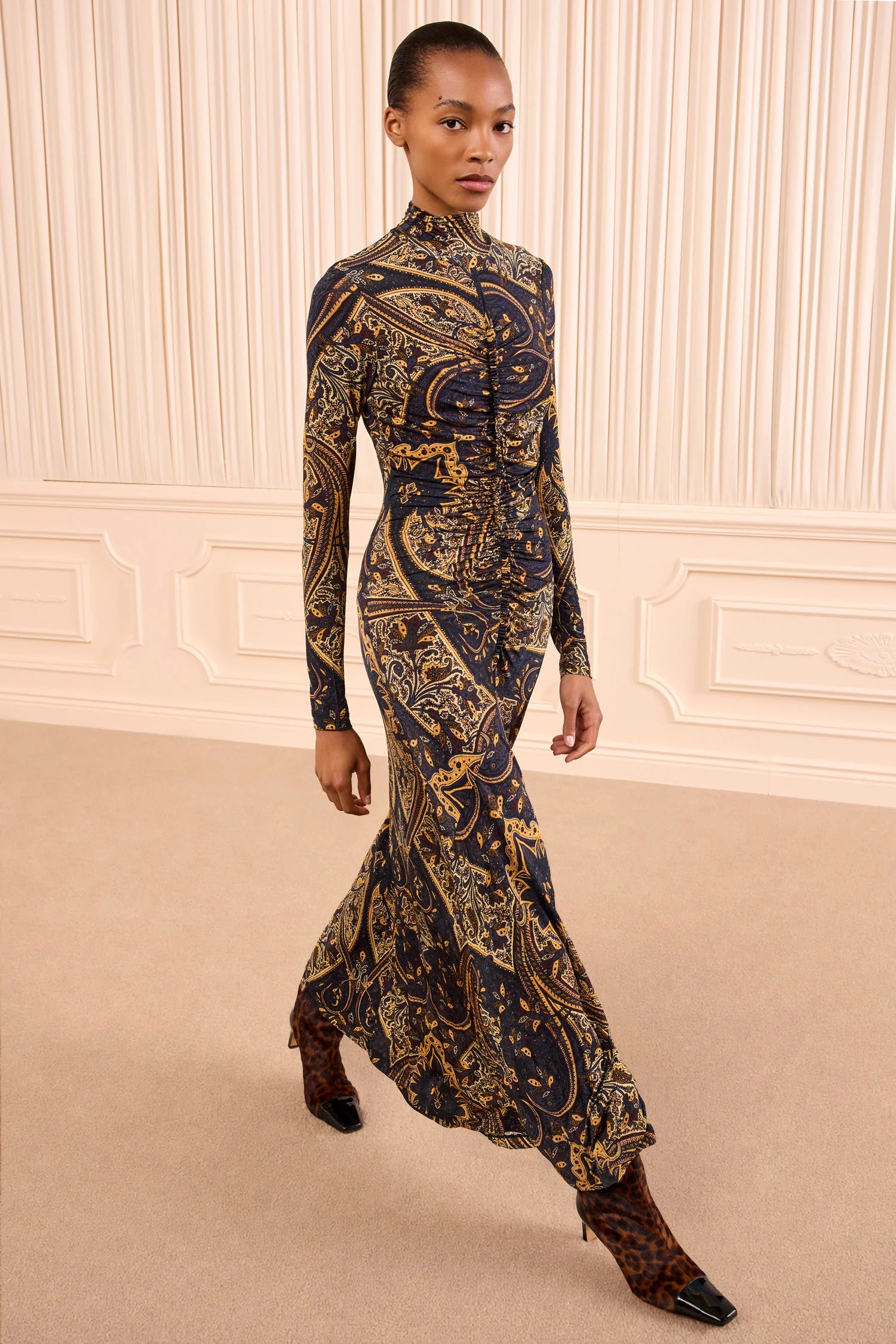 Ida Long Sleeve Jersey Dress - Twilight Paisley by Ulla Johnson | 25 South Boutiques