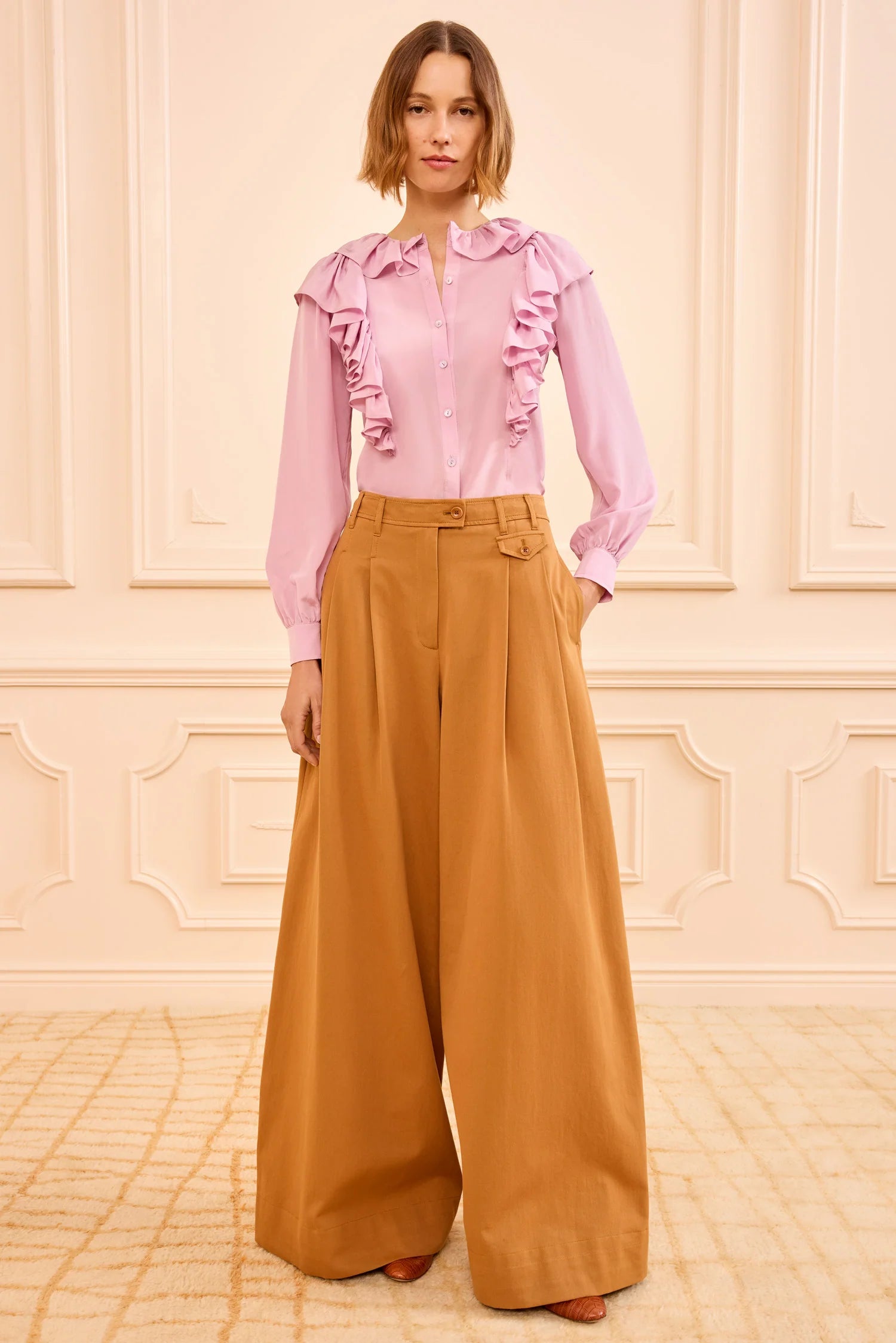 Motherwell Wide Leg Trouser - Burnish by Ulla Johnson | 25 South Boutiques